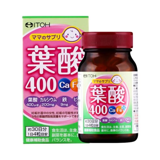 Viên uống cho mẹ bầu bổ sung Acid Folic Ca-Fe Itoh Plus 400mcg