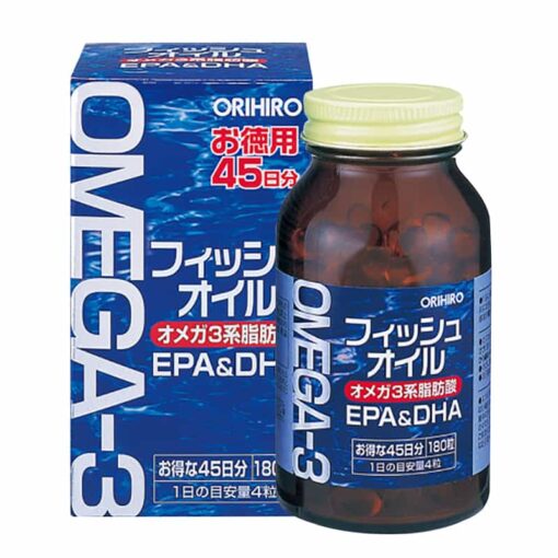 Viên uống dầu cá omega 3 hỗ trợ tim mạch orihiro