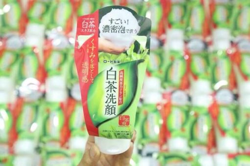 Sữa rửa mặt trà xanh shirochasou green tea foam nhật bản