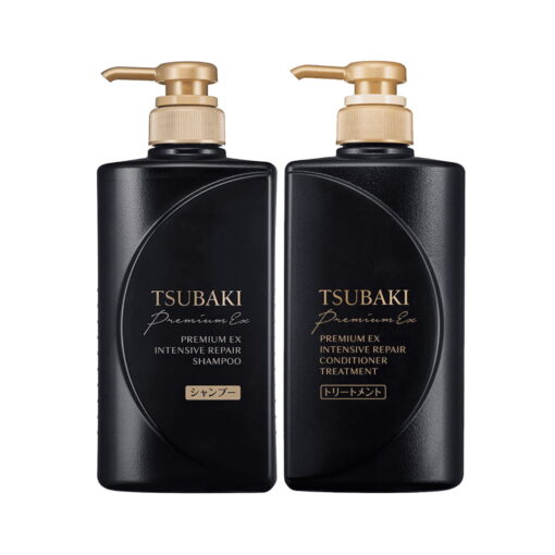 Bộ gội xả phục hồi hư tổn nặng tsubaki premium ex intensive repair shampoo