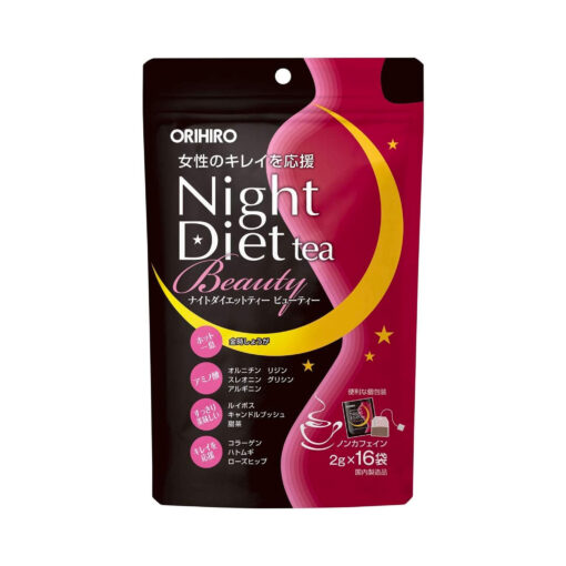 Trà Giảm Cân Làm Đẹp Da Orihiro Night Diet Tea Nhật Bản (16 gói x 2g)