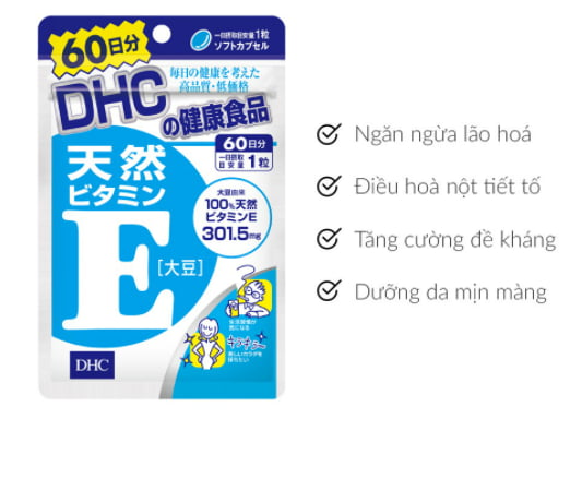 Viên Uống Bổ Sung Vitamin E DHC Viên Uống Bổ Sung Vitamin E DHC