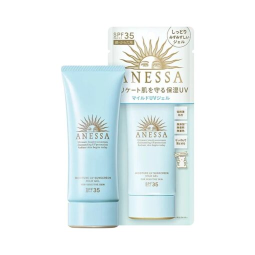 Gel chống nắng anessa moisture uv sunscreen mild gel spf35/pa+++ 90g