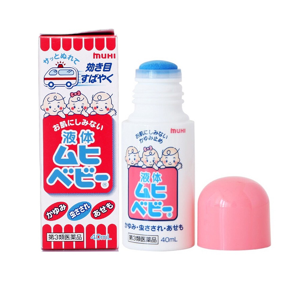 Lăn Muỗi Muhi Cho Bé Sơ Sinh Chai 40Ml