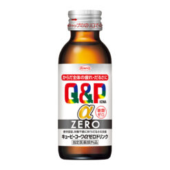 Nước Uống Tăng Lực Không Đường Q&P Kowa Alpha Zero Drink Chai 100ml