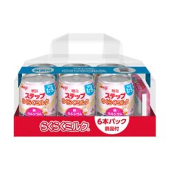 Sữa Meiji 1-3 Nội Địa Nhật Step Rakuraku Milk Thùng 6 Lon Pha Sẵn 240ml
