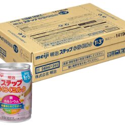 Sữa Meiji 1-3 Nội Địa Nhật Step Rakuraku Milk Thùng 24 Lon Pha Sẵn 240ml
