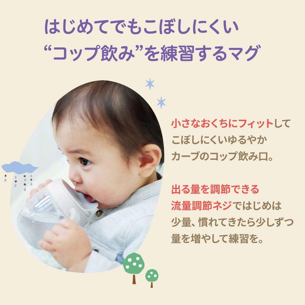 Bình Uống Pigeon MagMag Coron Cup Main Unit Cho Bé Từ 8 Tháng Tuổi