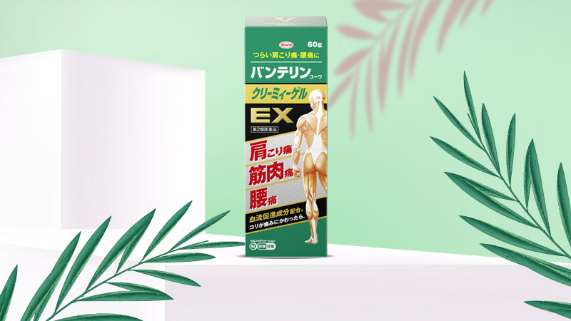 Gel Bôi Giảm Đau Nhức Vantelin Kowa Creamy Gel EX 60g Kem bôi giảm đau nhức và viêm khớp Banterin Kowa EX 60g