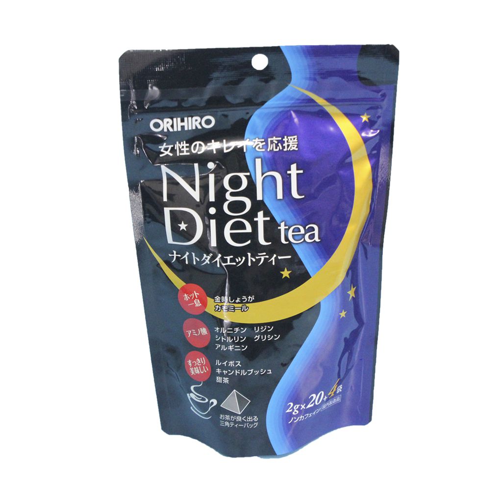Trà giảm cân ban đêm orihiro night diet tea túi 24 gói