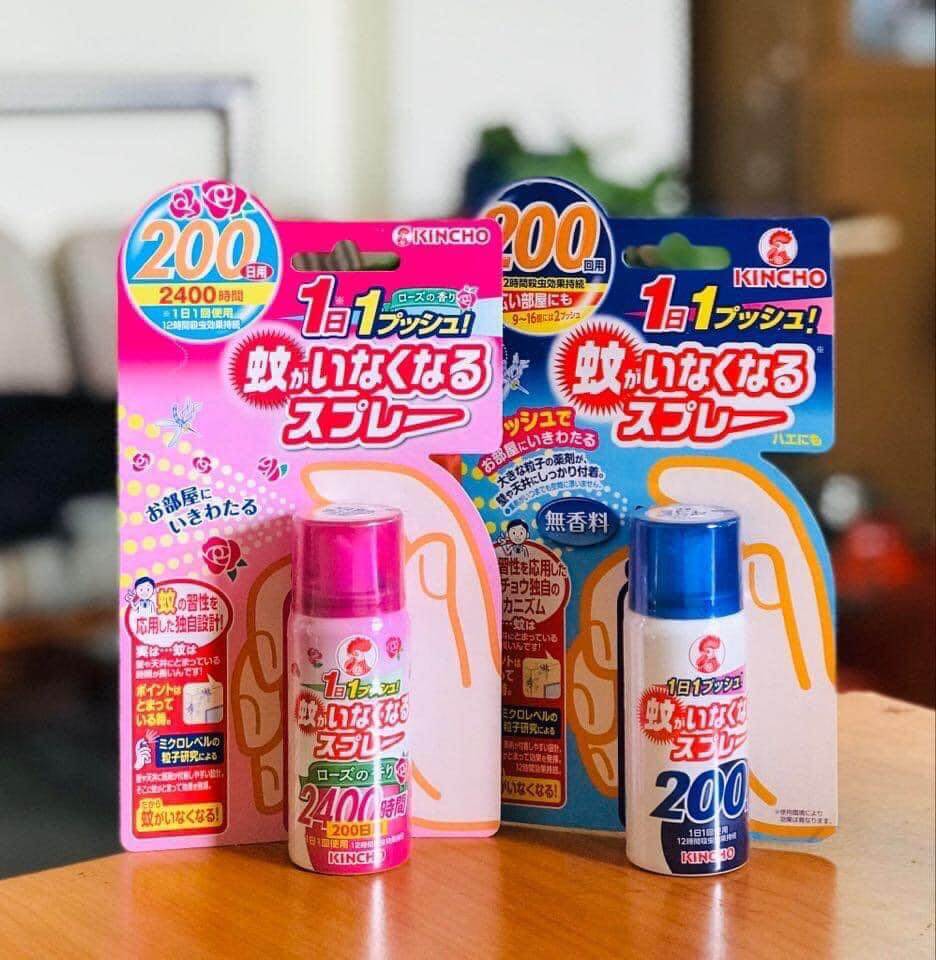 Xịt đuổi muỗi kincho dùng trong 200 ngày 45ml - xachtaynhat. Net