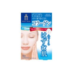 Mặt Nạ Kose Clear Turn White Face Mask (Collagen) 5 Miếng