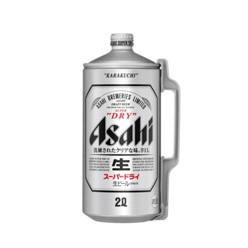 Bia Asahi Super Dry 5% Can 2 Lít