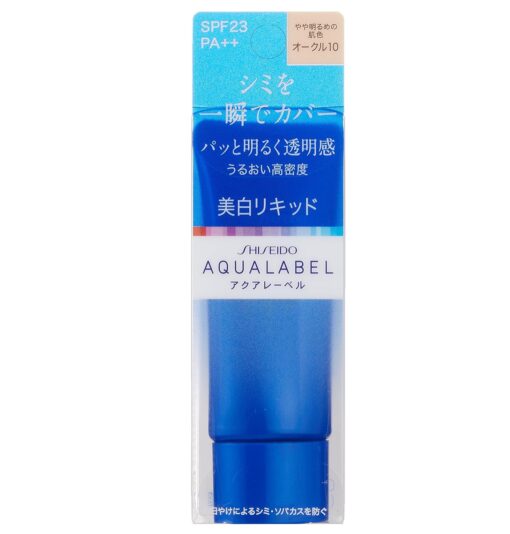 Kem nền shiseido aqualabel white liquid foundation spf23 pa++ màu ocher 10