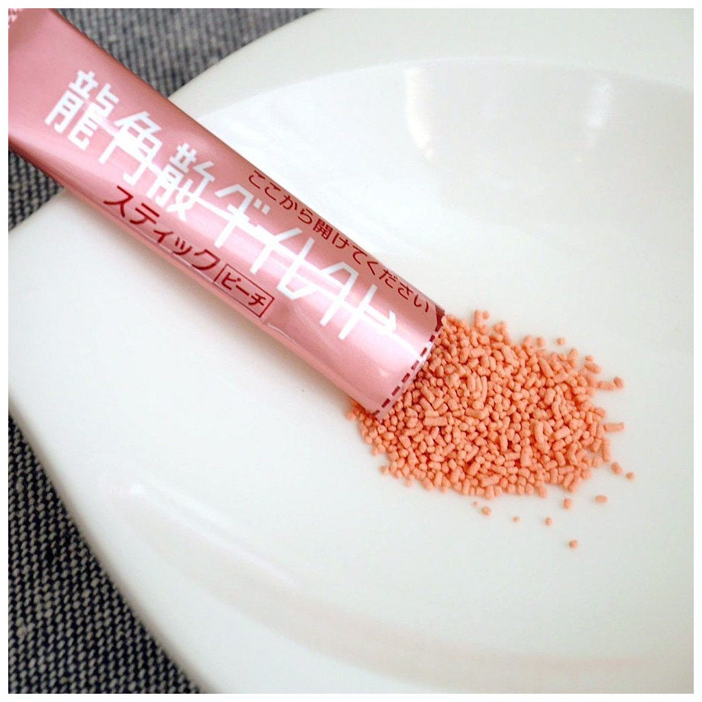 Cốm Ngậm Trị Viêm Họng Tan Đờm Ryukakusan Direct Nhật Bản Vị Đào MEDICAL COUGH RYUKAKUSAN DIRECT STICK PEACH