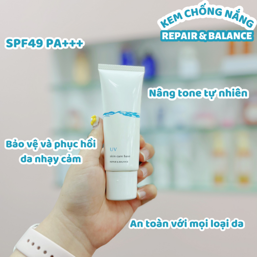 Kem Chống Nắng Cho Da Nhạy Cảm Meishoku Repair & Balance SPF49 PA+++ 40g Kem chống nắng cho da nhạy cảm Meishoku Repair & Balance 40g - Sản phẩm chống nắng và phục hồi sau khi đi nắng | TheFaceHolic.com