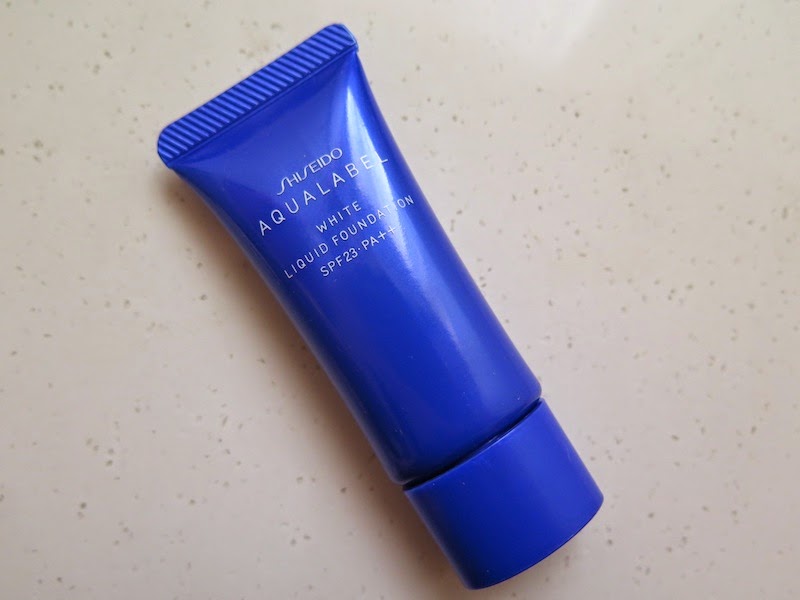 Kem Nền Shiseido Aqua Label White Liquid Foundation SPF23 PA++ Màu Ocher 20 The Blackmentos Beauty Box: Review: Shiseido Aqua Label White Up Liquid Foundation in BO10!