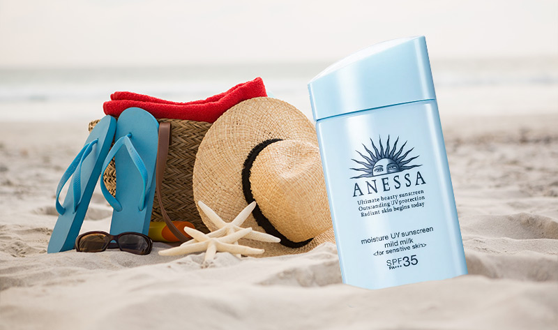 Sữa Chống Nắng Dành Cho Da Nhạy Cảm Anessa Perfect UV Sunscreen Mild Milk Review Kem Chống Nắng Anessa Essence UV Sunscreen Mild Milk SPF35+ PA+++ Có Thực Sự Tốt Không? - Cachlam.info