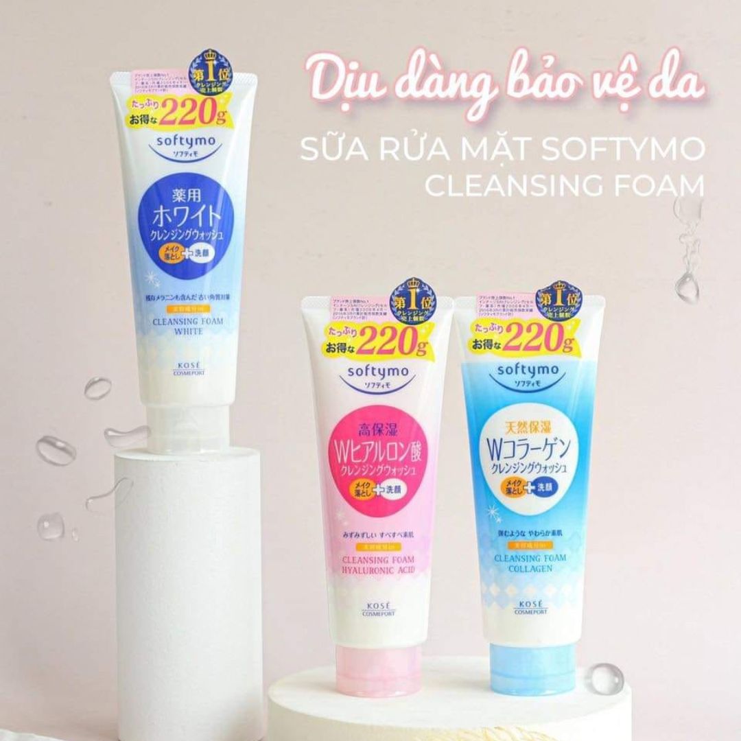 Sữa rửa mặt kose softymo cleansing foam