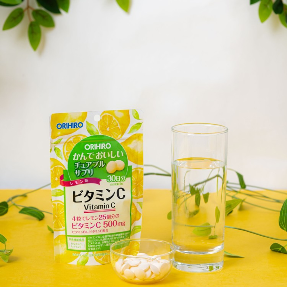 Viên Ngậm Orihiro Bổ Sung Vitamin C 500mg 120 Viên Orihiro Viên Uống Vitamin C Dạng Túi 120 Viên – Greenoly