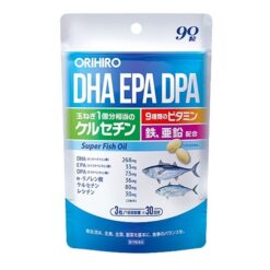 Viên Uống DHA EPA DPA Orihiro Super Fish Oil Nhật Bản Gói 90 Viên