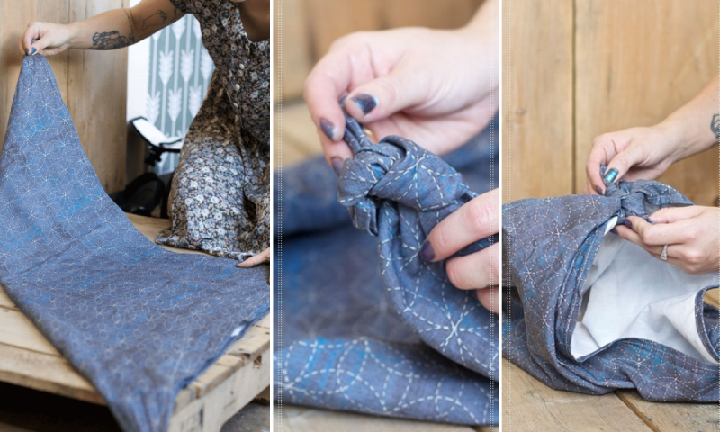 Hướng Dẫn Gói Quà Theo Kiểu Nhật Siêu Tốc Chỉ Trong Vòng Một Nốt Nhạc Gói quà kiểu tay nải thể hiện sự độc đáo, gây ấn tượng mạnh mẽ với người thân, bạn bè