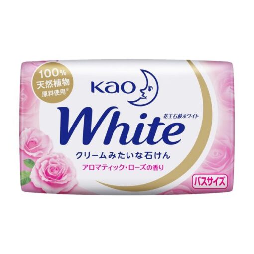 Xà bông tắm dưỡng trắng kao white 130g hương hoa hồng