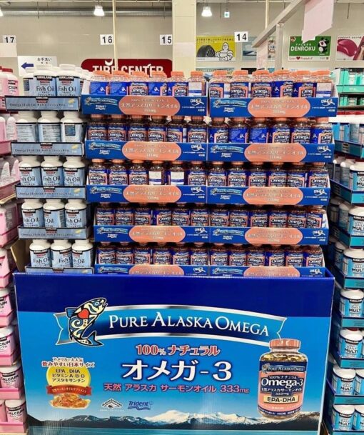 Dầu cá hồi omega-3 pure alaska 333mg nhật bản 450 viên