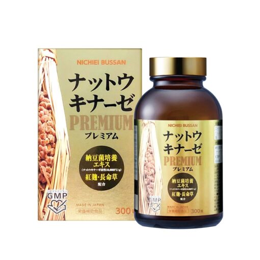 Viên uống hỗ trợ điều trị tai biến nichiei bussan nattokinase premium 10. 000fu 300 viên