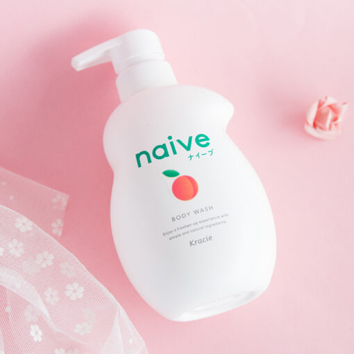 Sữa tắm dưỡng da kracie naive body wash peach hương đào 530ml