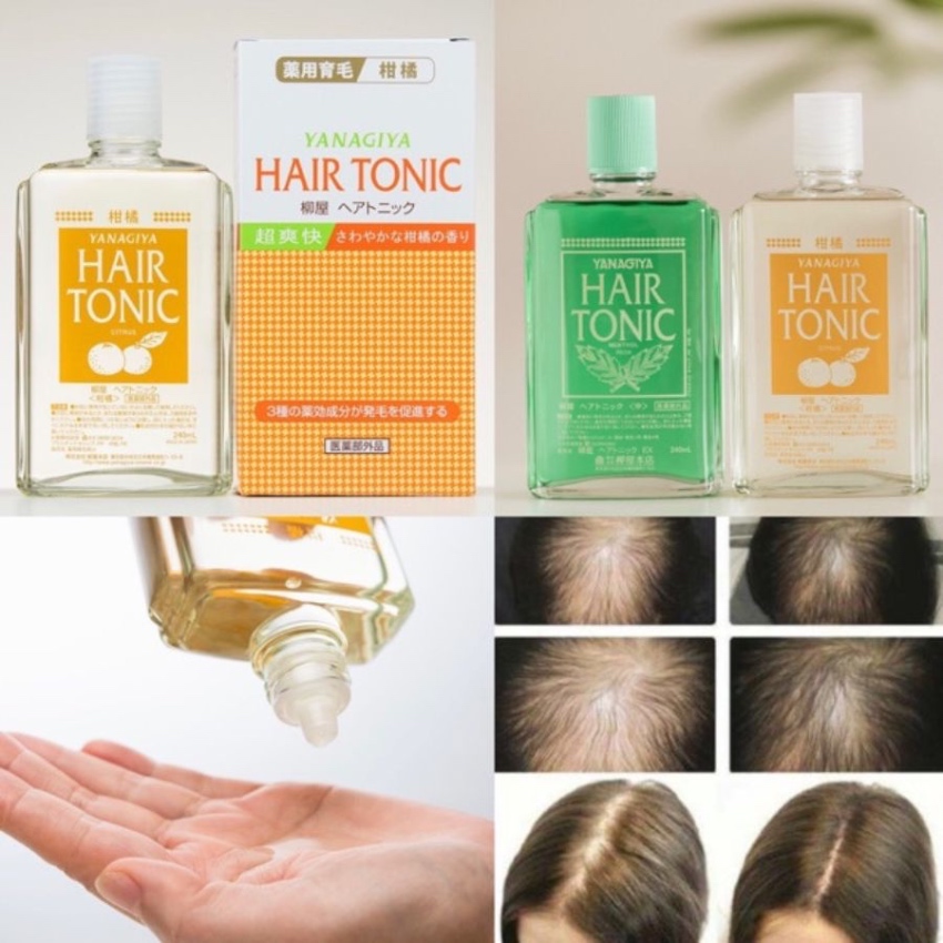 Tinh dầu bưởi dưỡng tóc yanagiya hair tonic citrus ngăn tóc gãy rụng