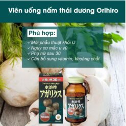 Nấm agaricus matsutake orihiro nhật bản 432 viên