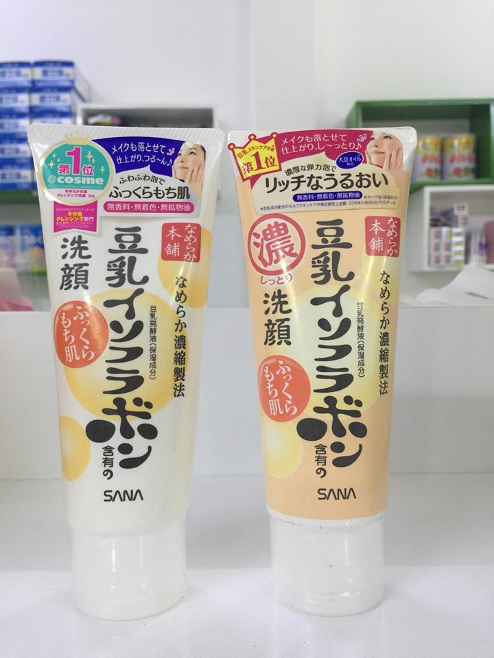 Sữa Rửa Mặt Sana Dưỡng Trắng Cấp Ẩm Chiết Xuất Đậu Nành Nameraka