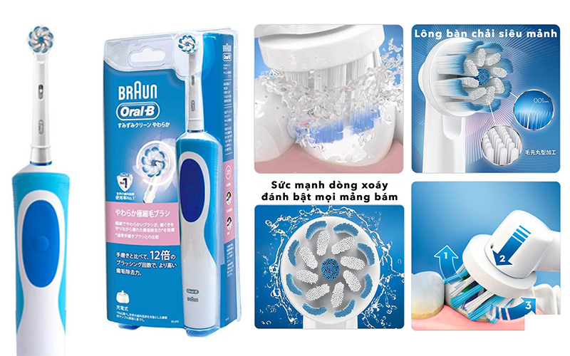 Bàn chải đánh răng điện braun oral-b vitality d12013t